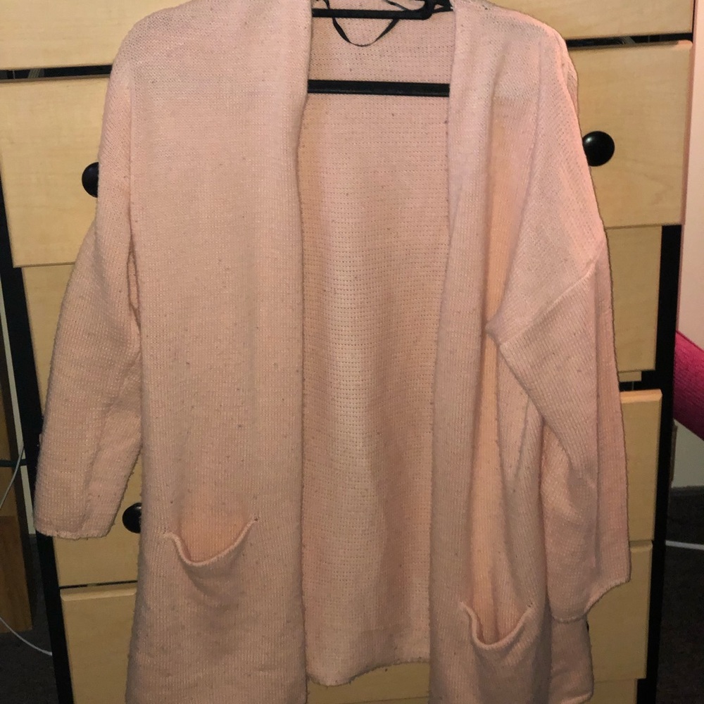 Baby pink cardigan